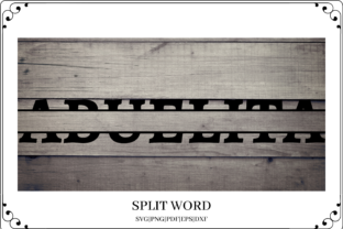 Abuelita Split Word Cut File for Crafts and Graphics