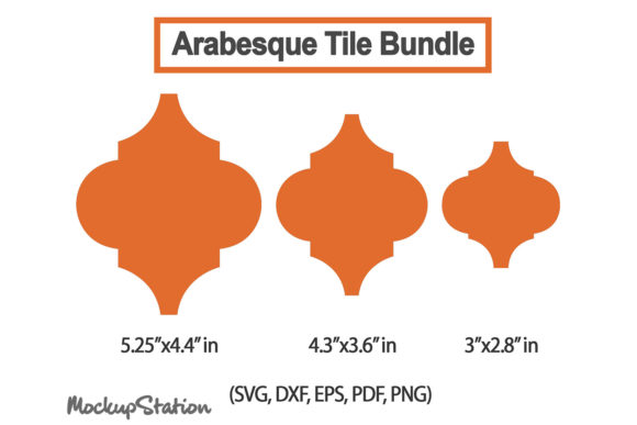 Arabesque Tile SVG Bundle for Crafts and Graphics