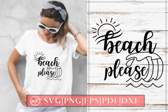 Beach Please Summer Graphics for Creative Projects