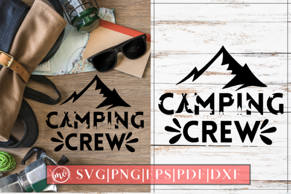 Camping Crew Design Cut File for Crafts and Graphics