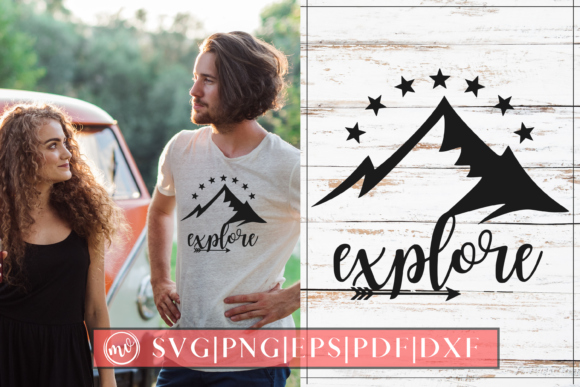 Camping Explore Design Cut File for Graphics and Crafts