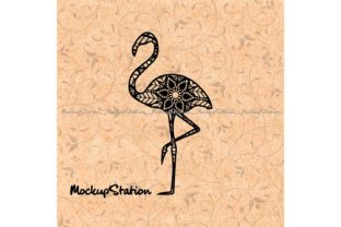 Flamingo Mandala Design for Crafts and Graphics