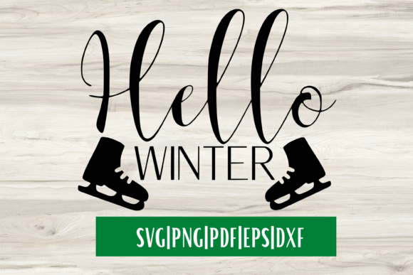 Hello Winter SVG Christmas SVG for Crafts and Graphics