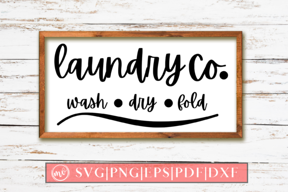 Laundry Co Sign SVG Design for Crafts and Graphics