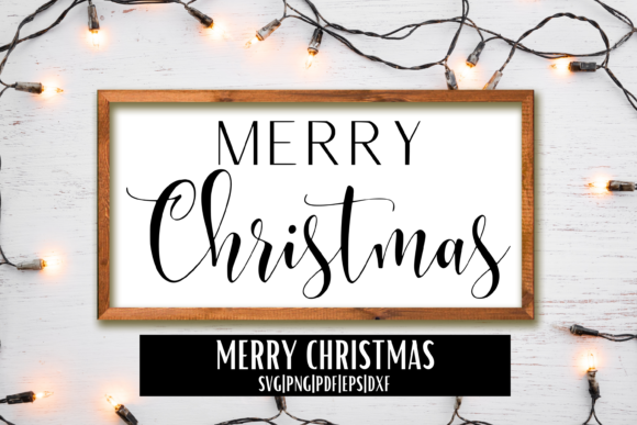 Merry Christmas Graphic Design Asset for Crafts and Web Publishing
