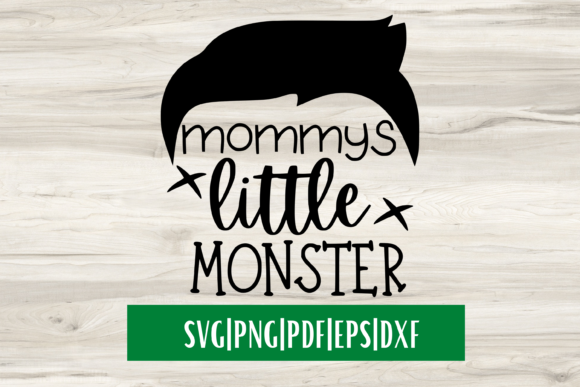 Mommys Little Monster SVG for Crafts and Graphics