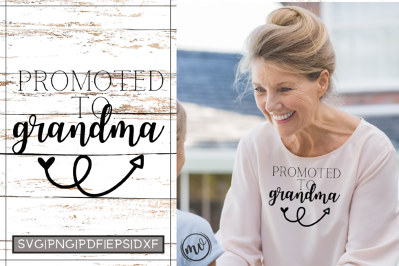 Promoted Grandma Cut File for Cricut - A Graphic Design Asset for Crafts