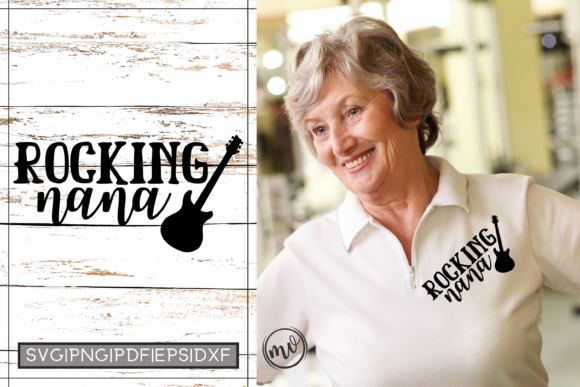 Rocking Nana Cut File for Cricut – A Graphic Design Asset for Crafts