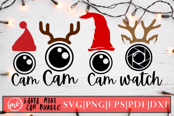 Santa Cam SVG Bundle Mini - 4 for Crafts and Graphics