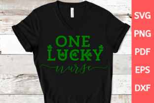 St Patricks Day One Lucky Nurse Graphics for Crafts